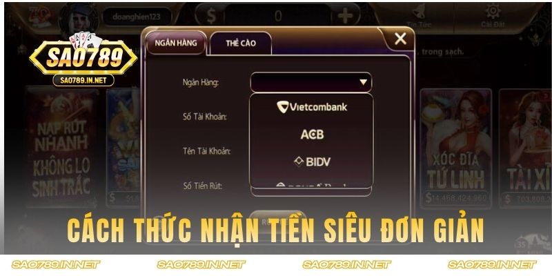 Cách thức nhận tiền siêu đơn giản